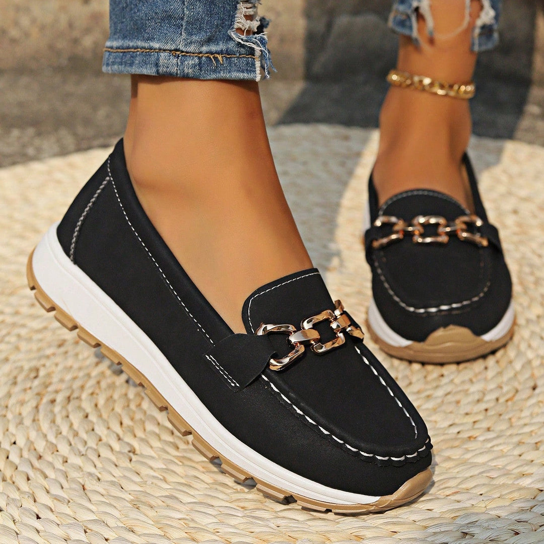 Chloe - Orthopaedic Flat Buckle Loafers