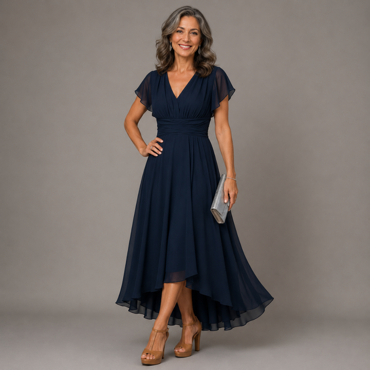 Christina™ | A-Line V-Neck Dress
