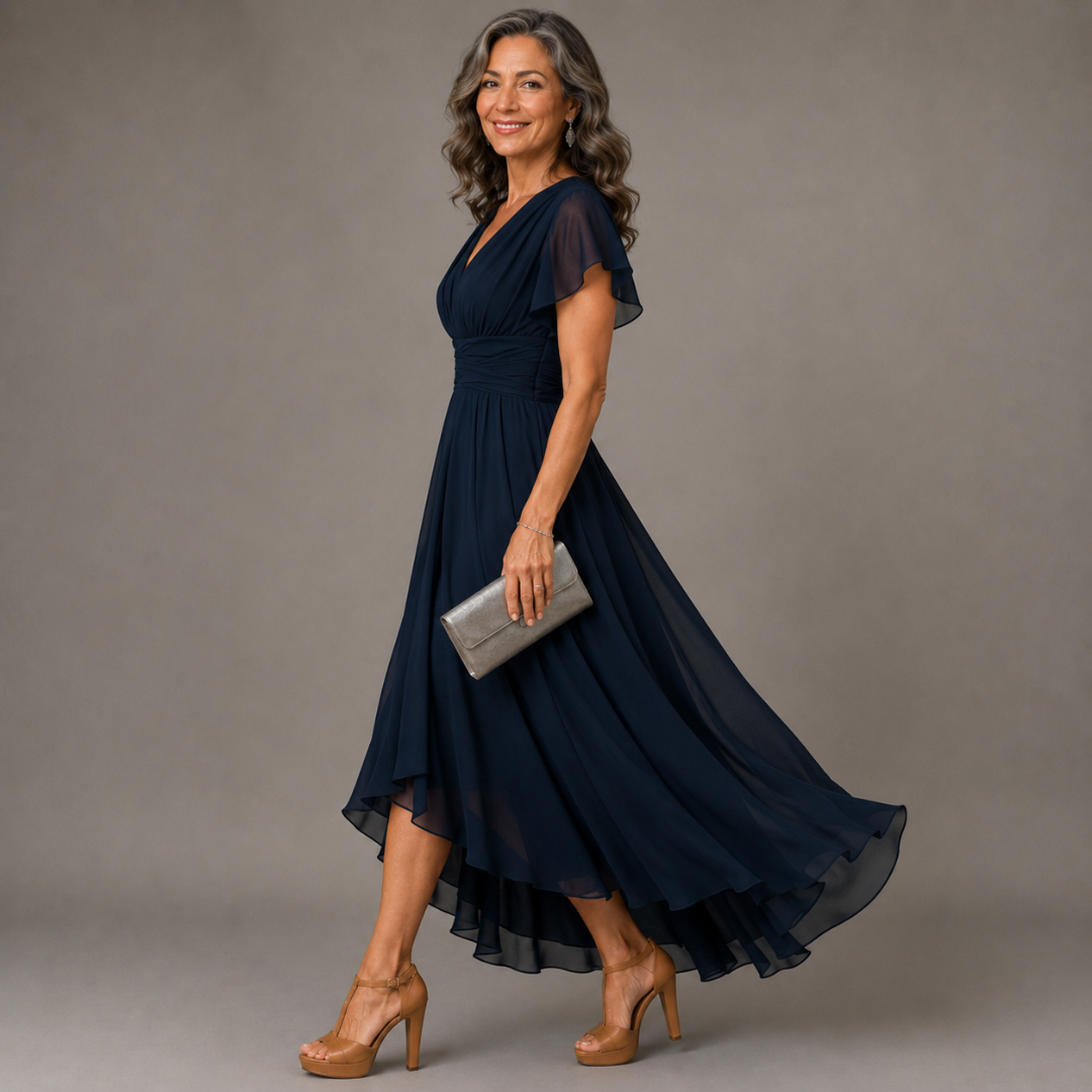 Christina™ | A-Line V-Neck Dress