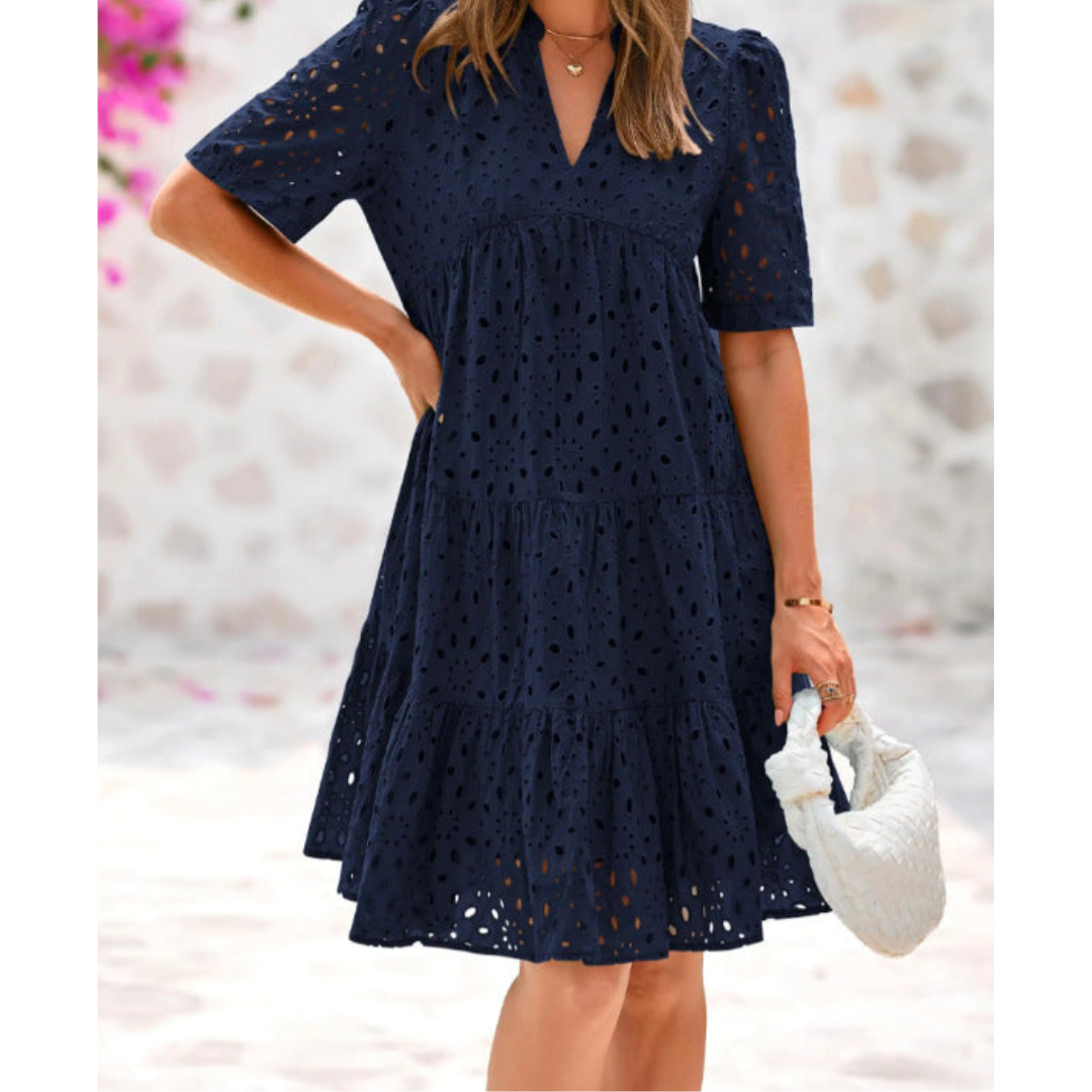 Marilyn - Chic Summer Lace Ruffle Dress