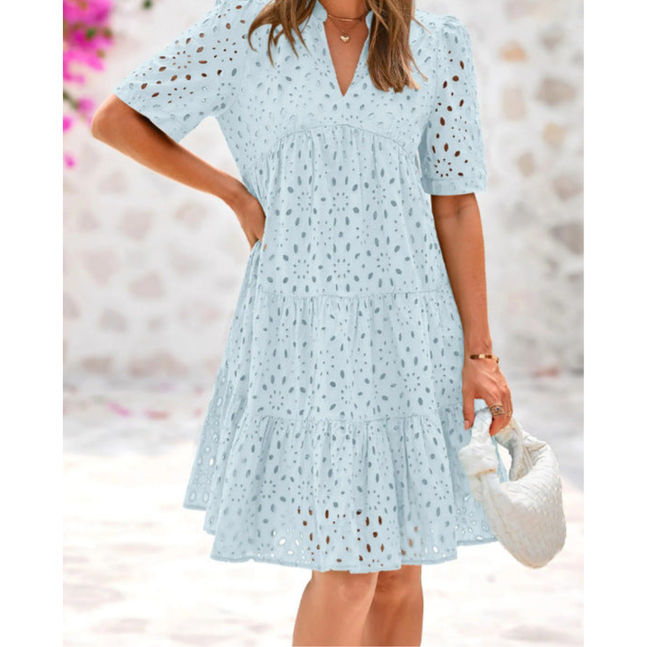 Marilyn - Chic Summer Lace Ruffle Dress