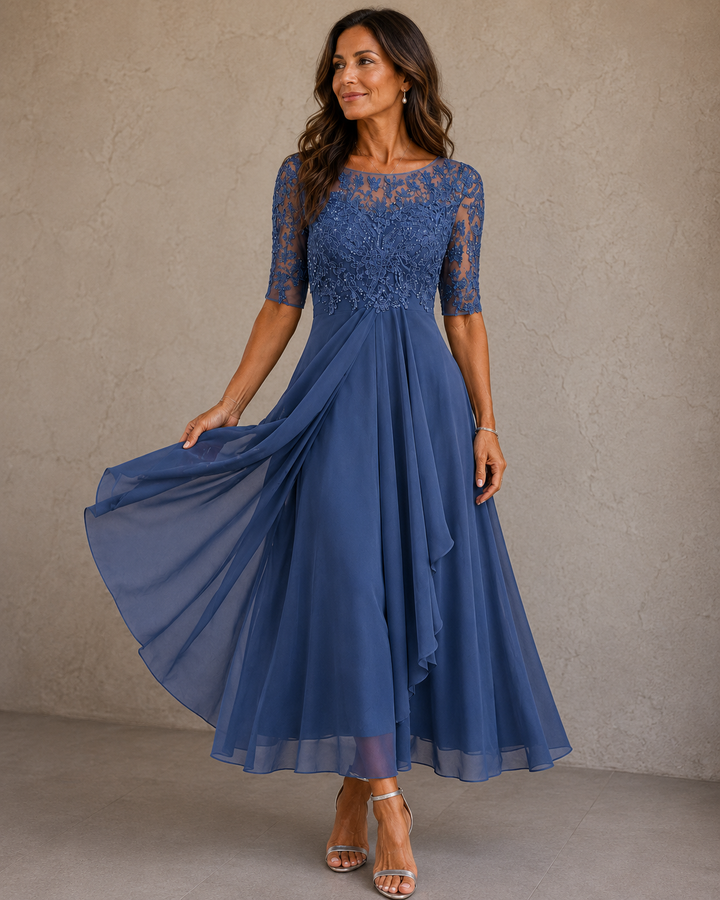 Abella™ | Lace &amp; Chiffon Dress