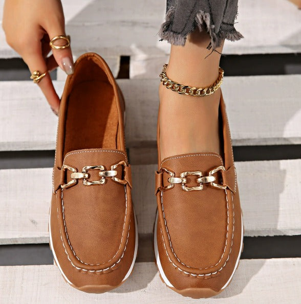 Chloe - Orthopaedic Flat Buckle Loafers