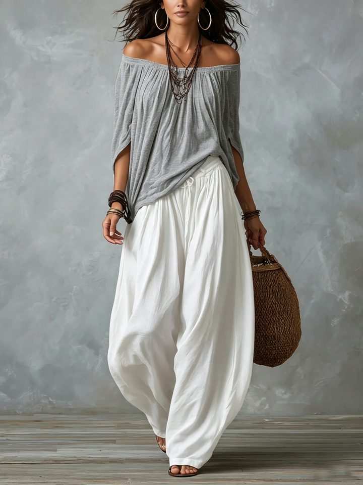 Isabella | Flowing Bohemian Lantern-Sleeve Set
