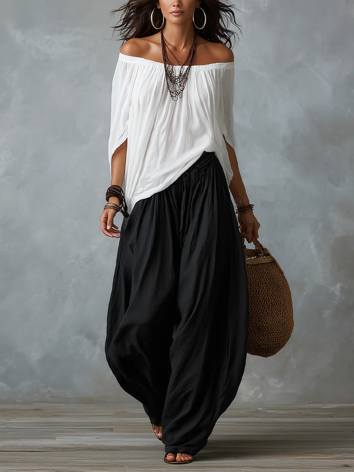 Isabella | Flowing Bohemian Lantern-Sleeve Set
