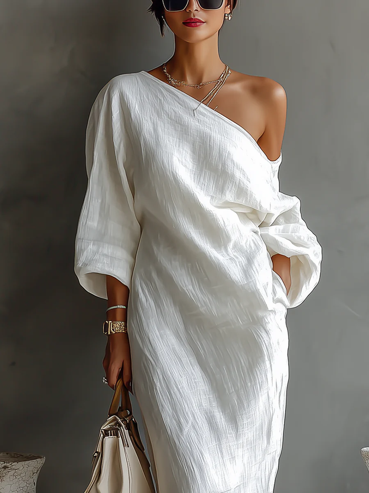Beatrice | Refined One-Shoulder Maxi Dress