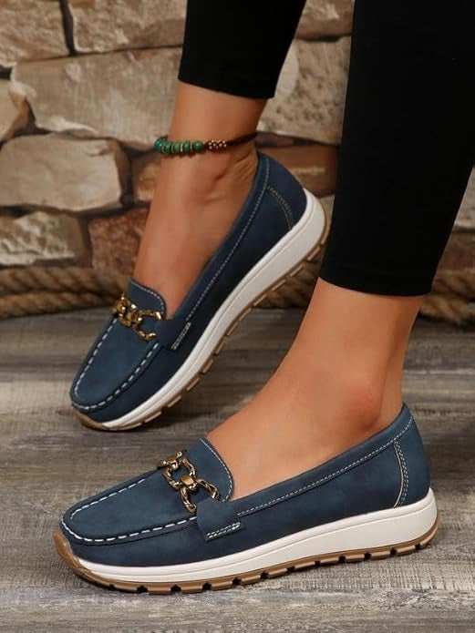 Chloe - Orthopaedic Flat Buckle Loafers