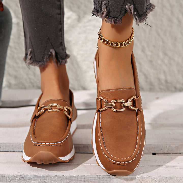 Chloe - Orthopaedic Flat Buckle Loafers
