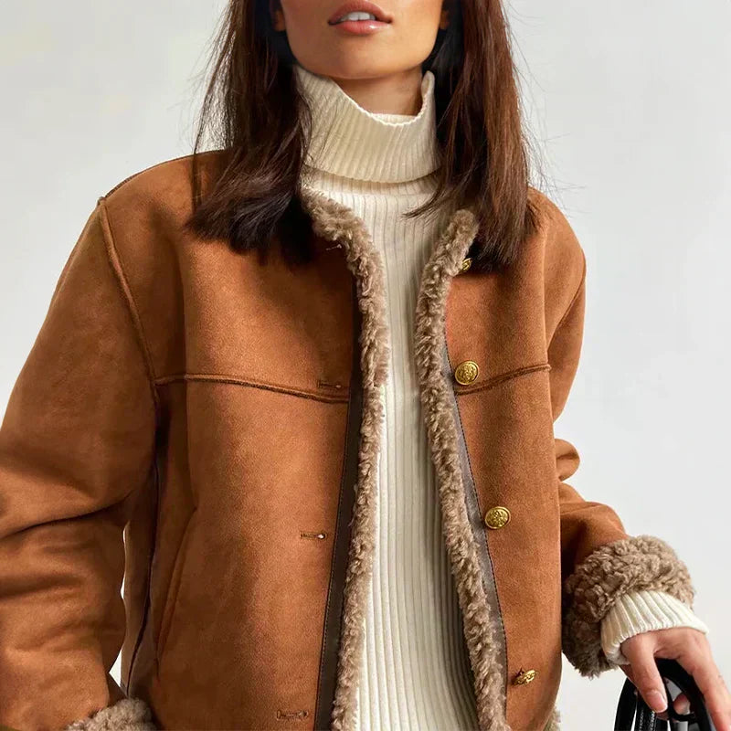 Carla | WARM &amp; REFINED PU LEATHER JACKET