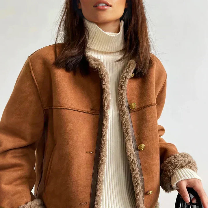 Carla | WARM &amp; REFINED PU LEATHER JACKET