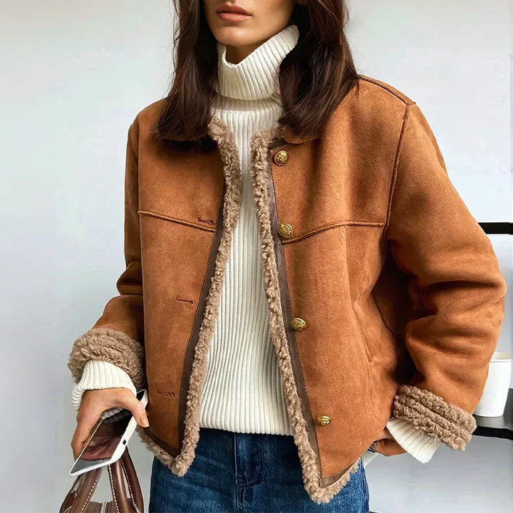 Carla | WARM &amp; REFINED PU LEATHER JACKET