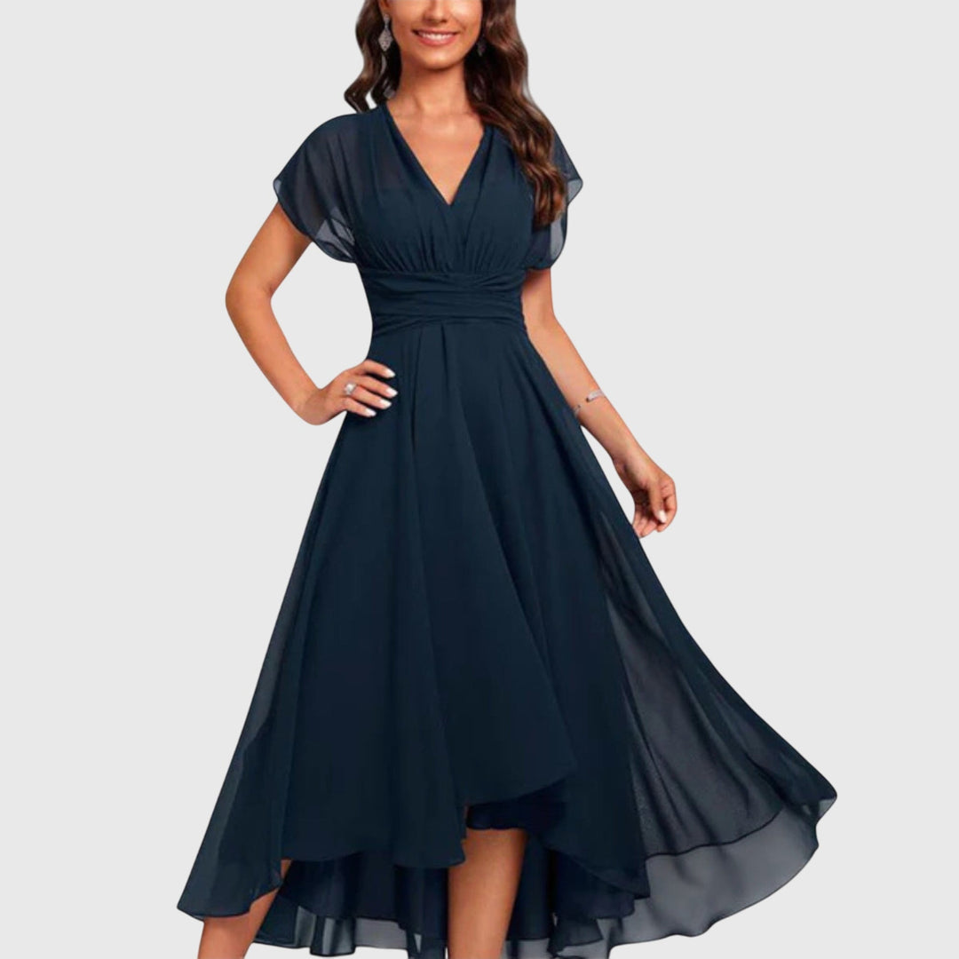 Christina™ | A-Line V-Neck Dress