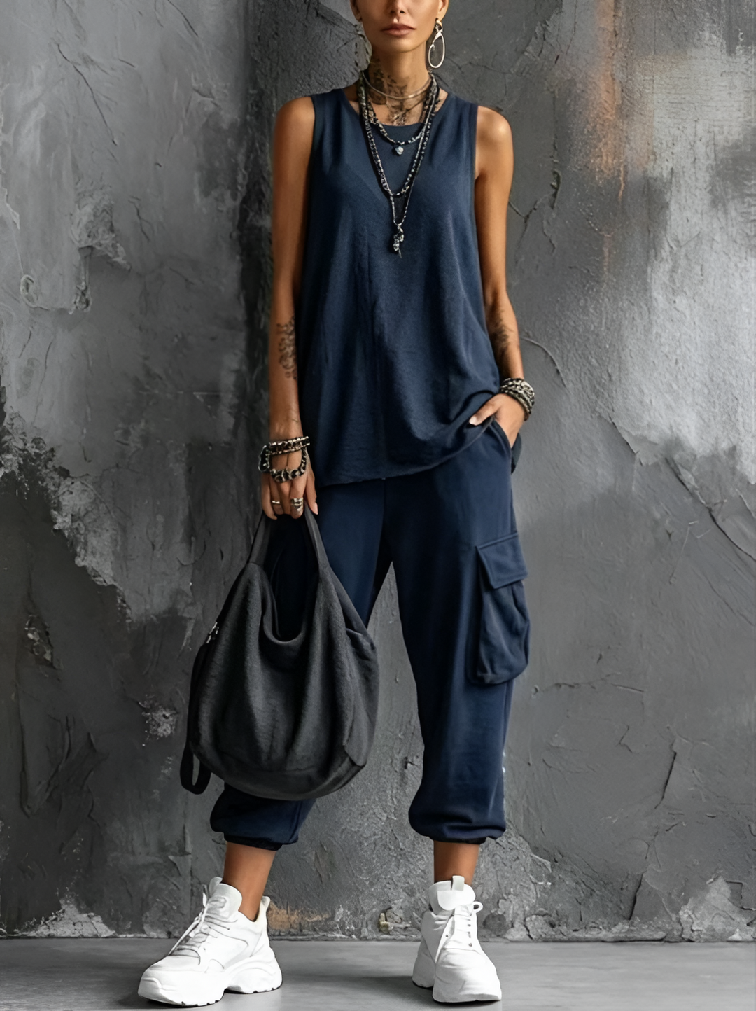 Valentina | Soft Casual Two-Piece Set with Pockets