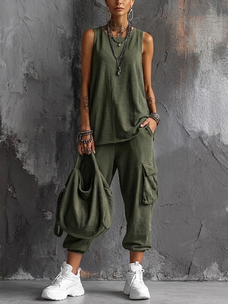 Valentina | Soft Casual Two-Piece Set with Pockets